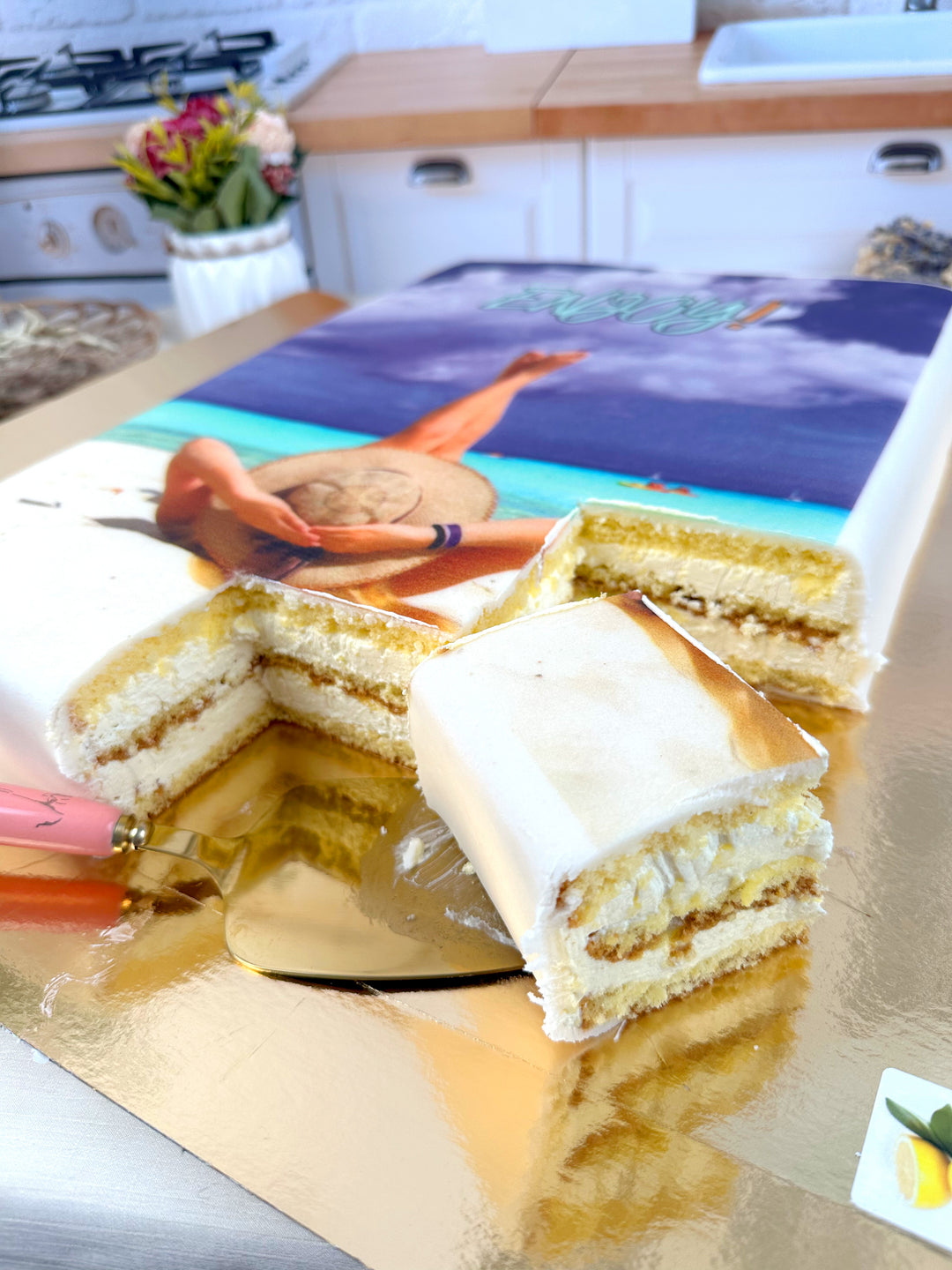 Gâteau photo Grand - 39 x 27 cm 