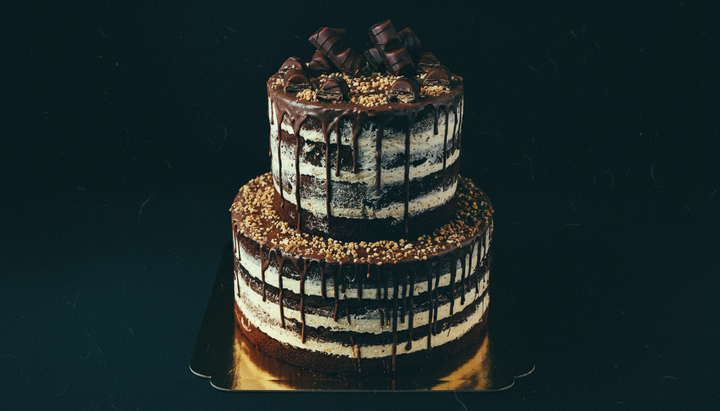 Gâteau avec barres Kinder Bueno® à 2 étages 