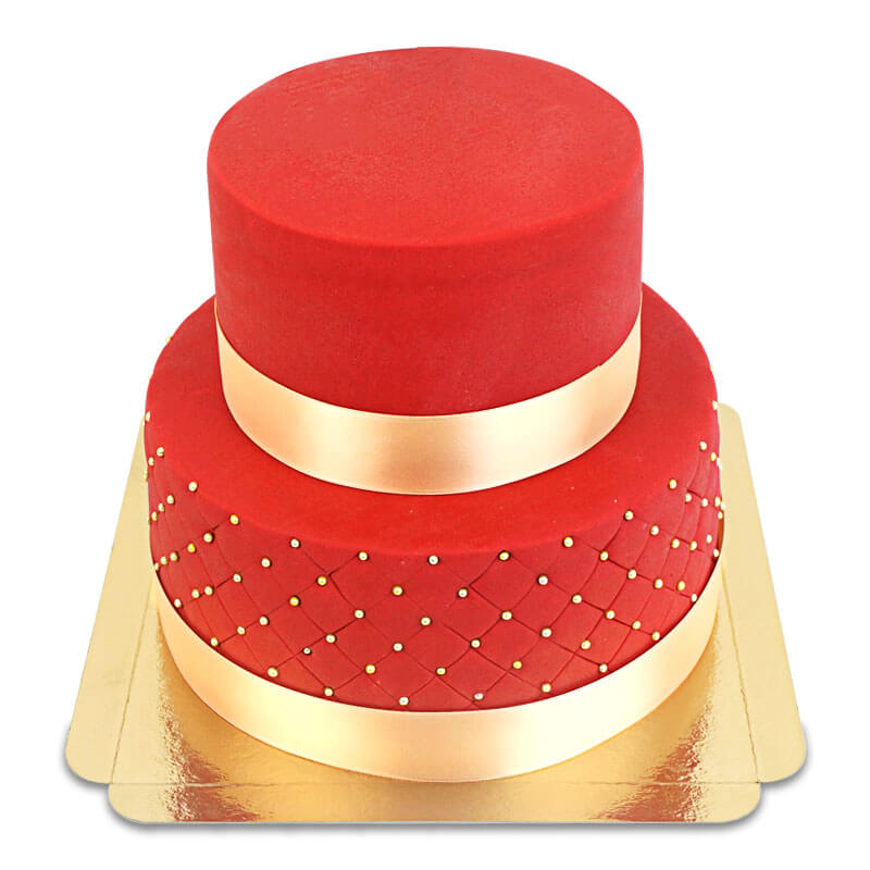 Gâteau de mariage rouge "Red Wedding"