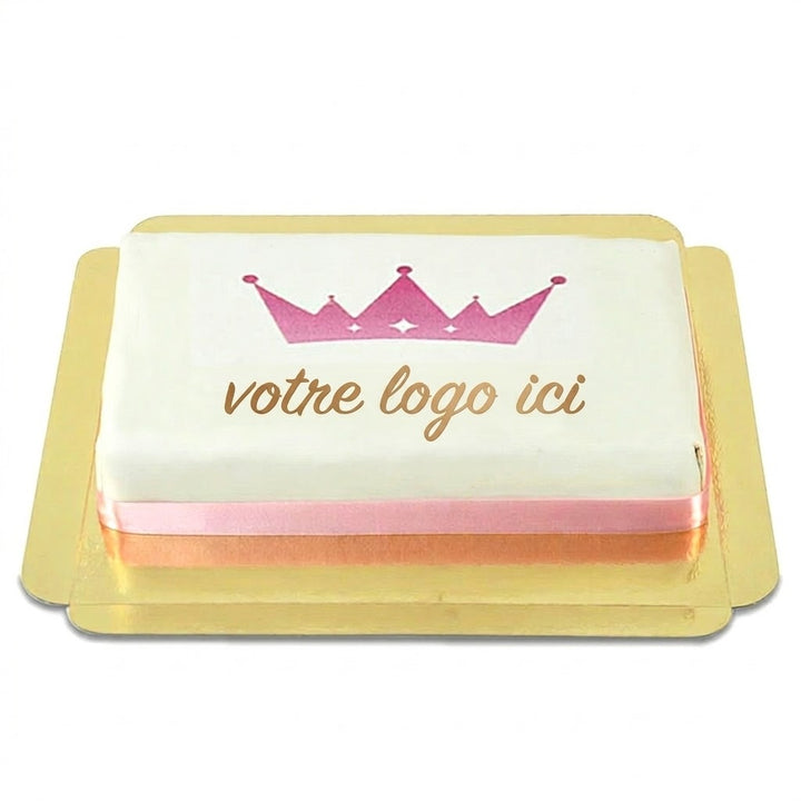 Gâteau avec logo - 20 x 14 cm (S)