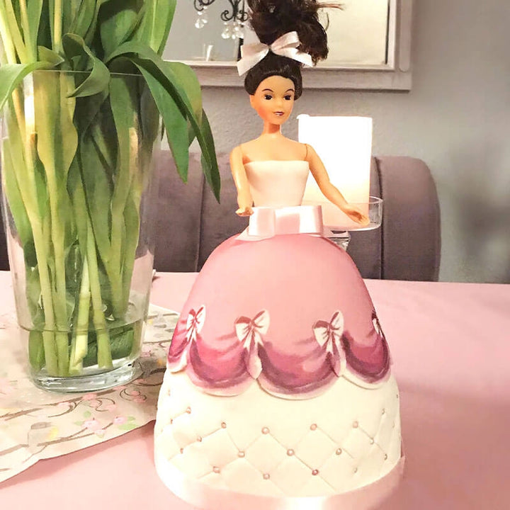 Gâteau Poupée Deluxe avec Robe Rose