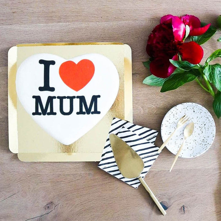 Gâteau Coeur "I love Mum"