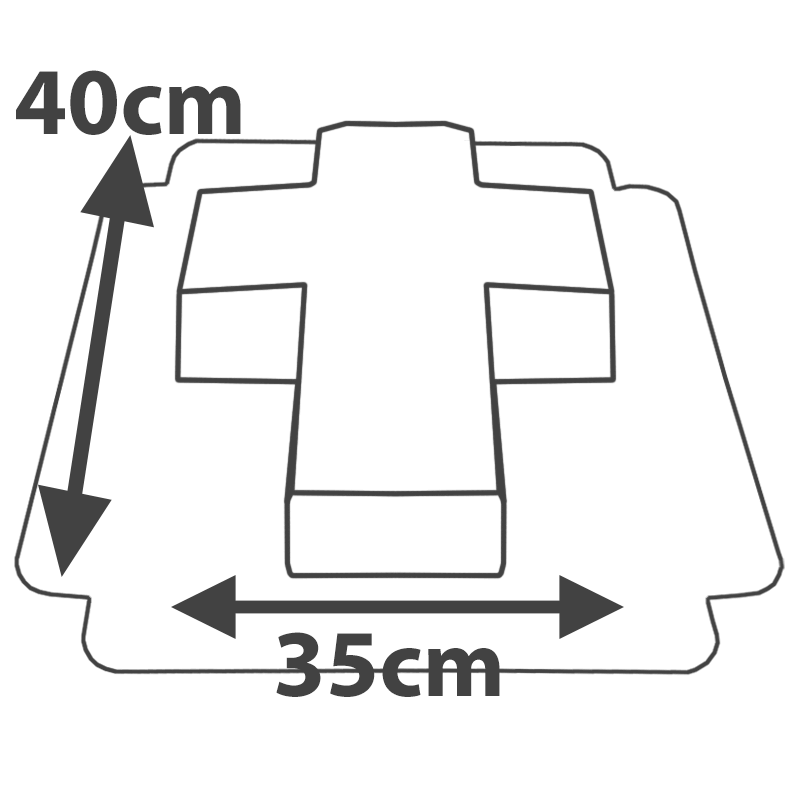 Gâteau-Photo en forme de croix (différentes couleurs)