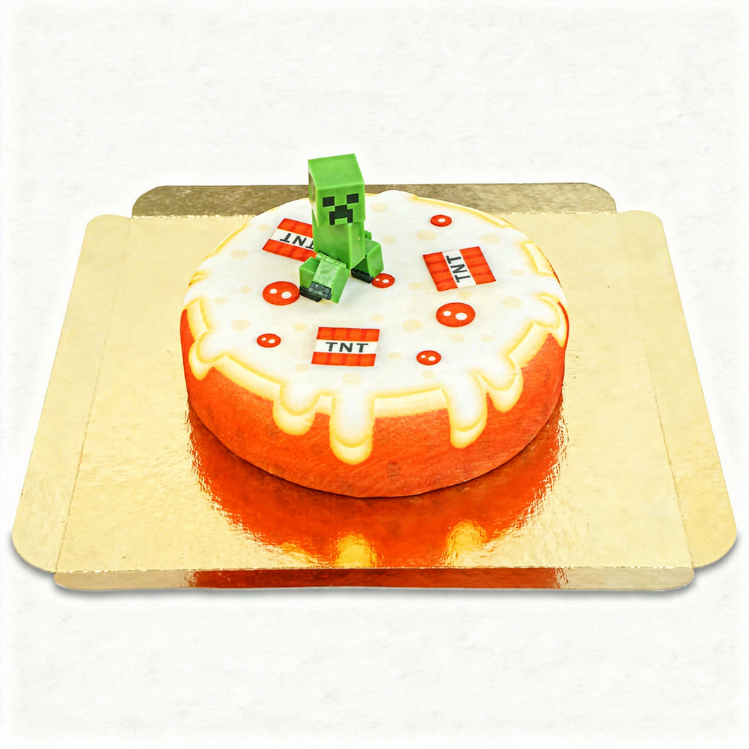 Figurine Minecraft® sur gâteau TNT
