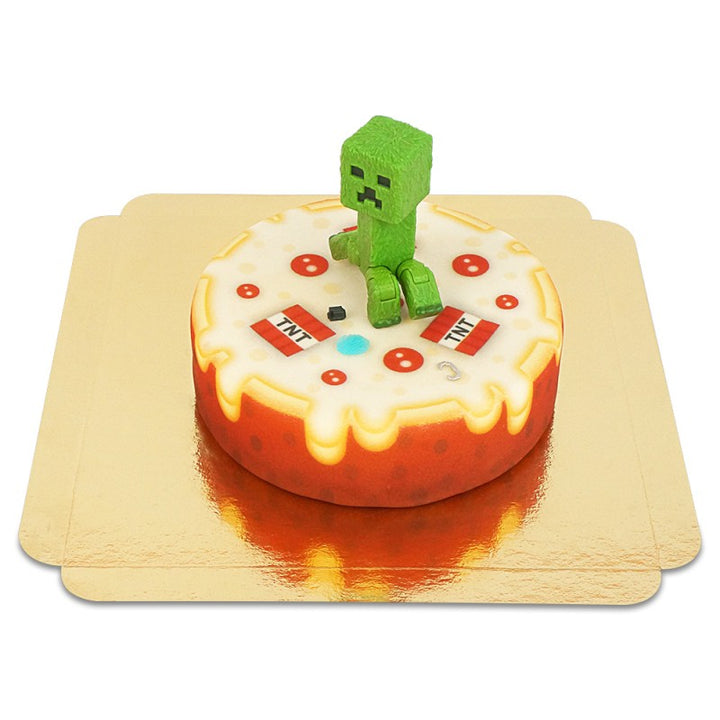 Figurine Minecraft® sur gâteau TNT