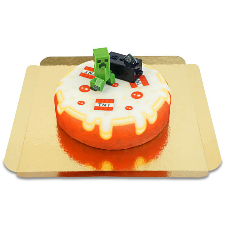 Figurine Minecraft® sur gâteau TNT