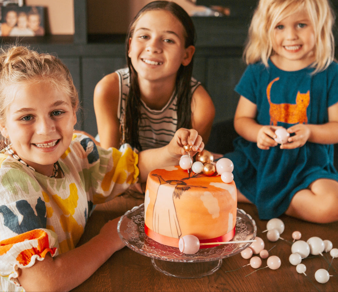 Gâteau avec topper ballons