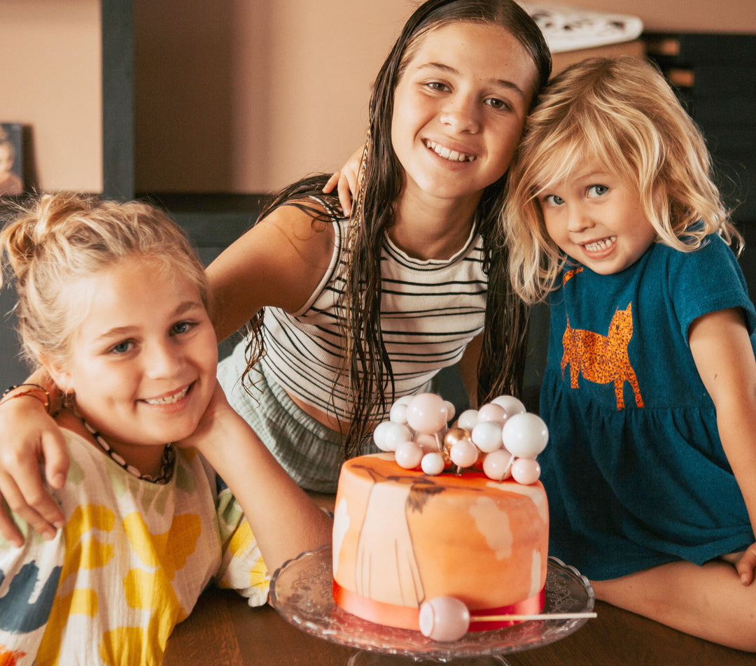 Gâteau avec topper ballons