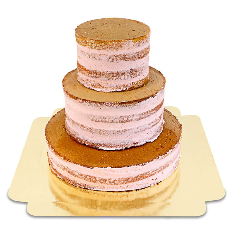 Naked Cake mariage Fraise