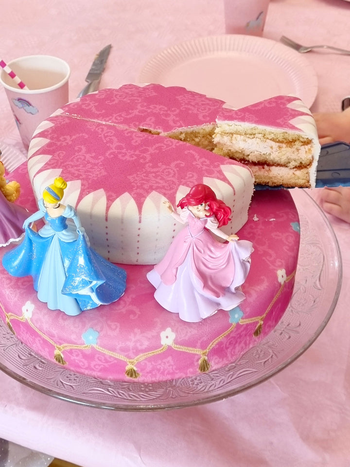 Les 3 princesses® en gâteau 2 étages avec rubans