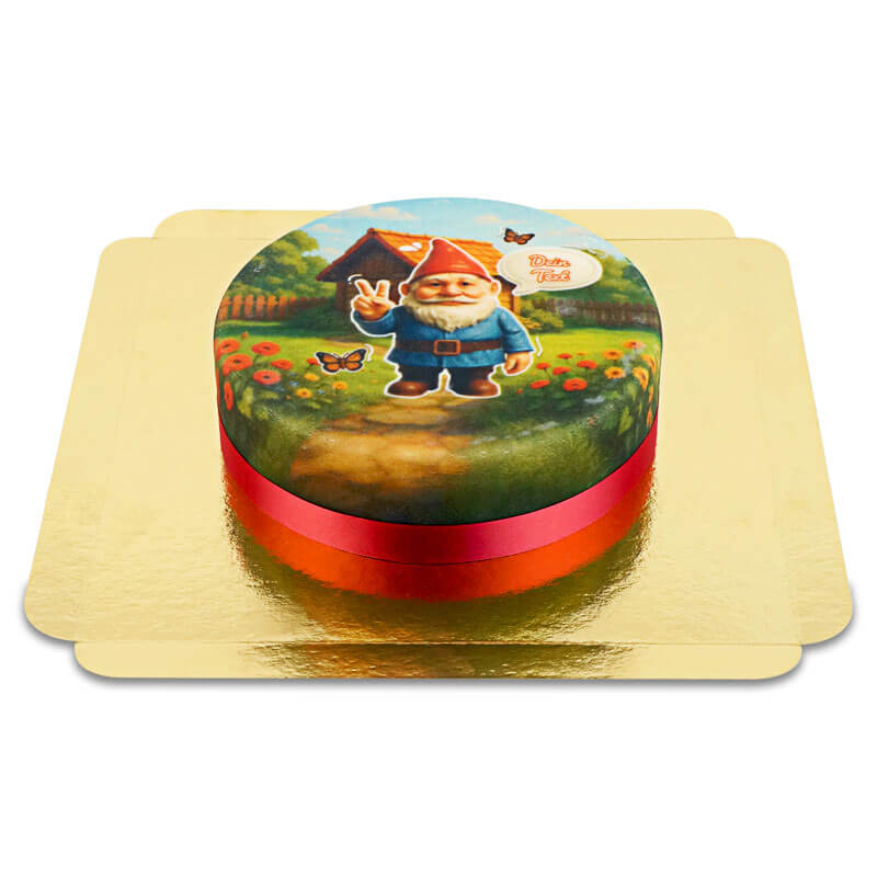 Peace Gartenzwerg-Torte