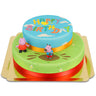Gâteau Peppa Pig et George à 2 étages