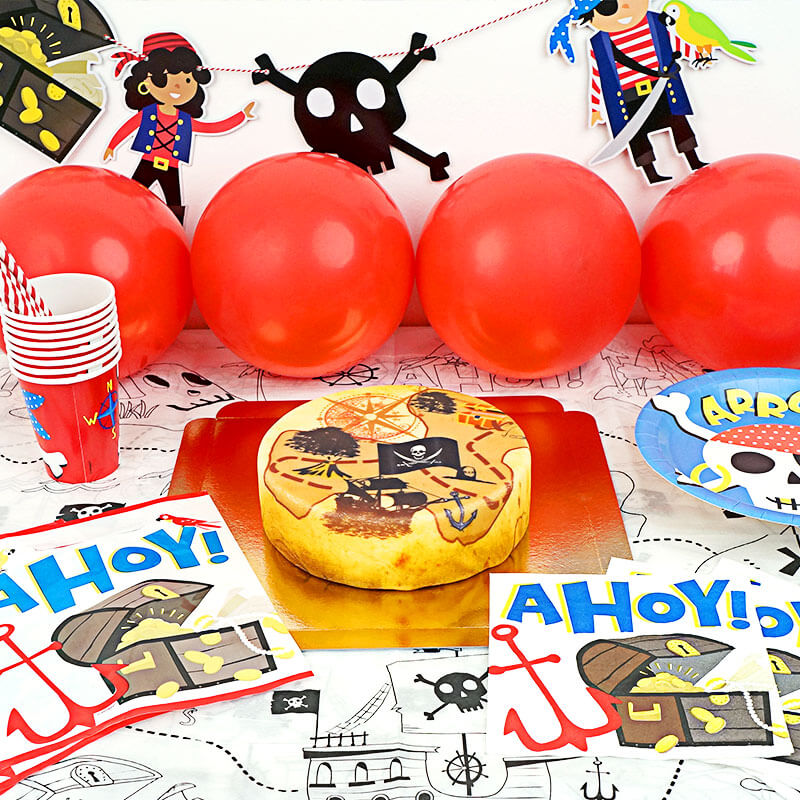 Kit d'anniversaire "Pirates" (gâteau inclus)