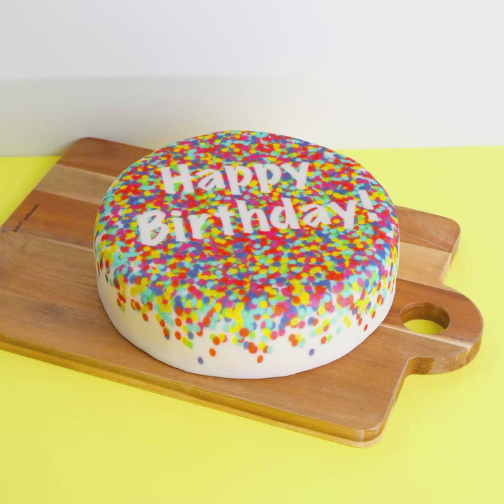 Gâteau confettis