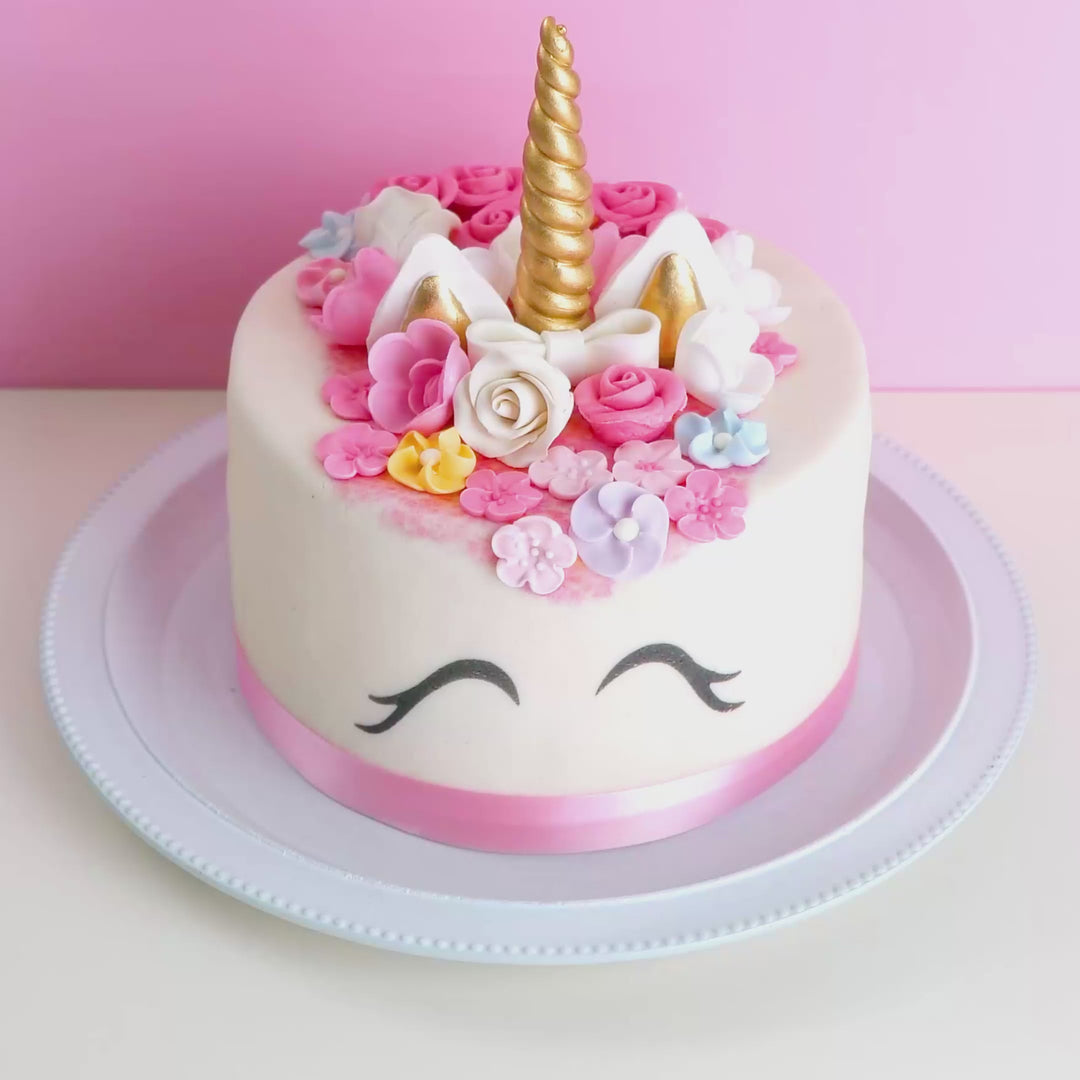 Gâteau Licorne Rose