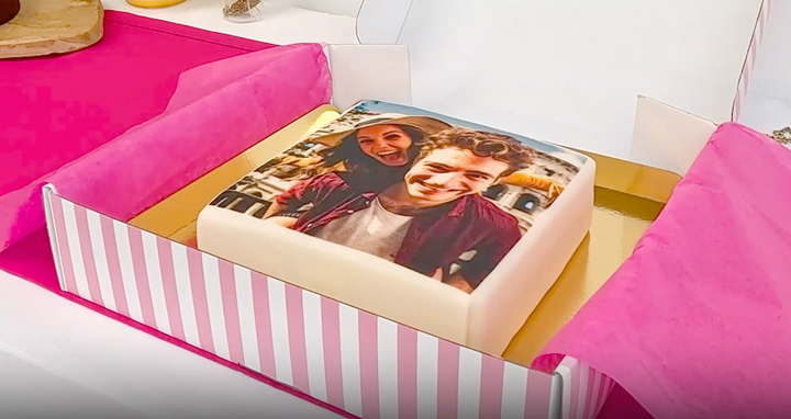 quadratische Fototorte Video