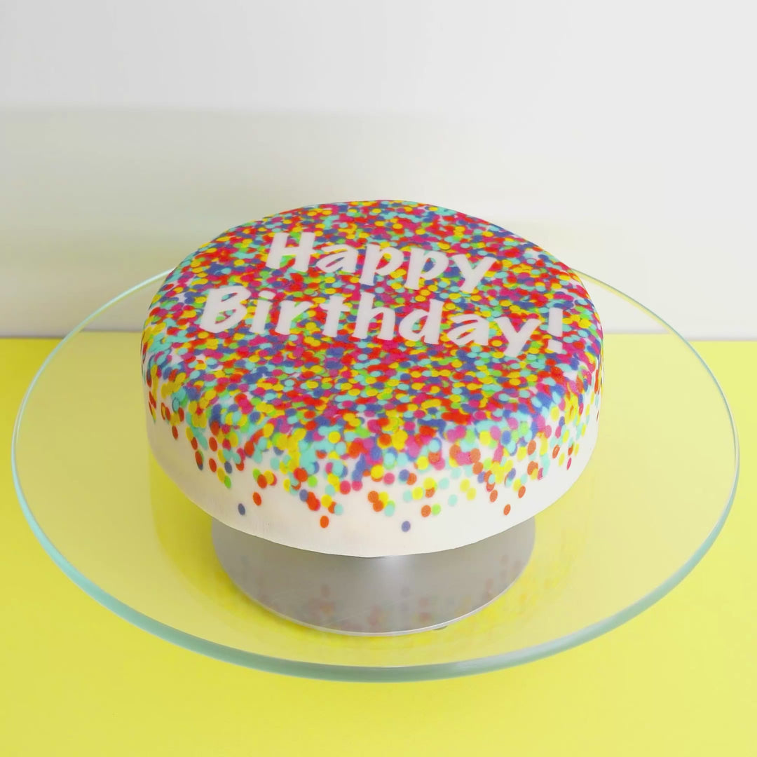 Gâteau confettis