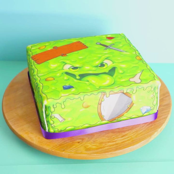 Gâteau monstre gélatineux carré Deluxe