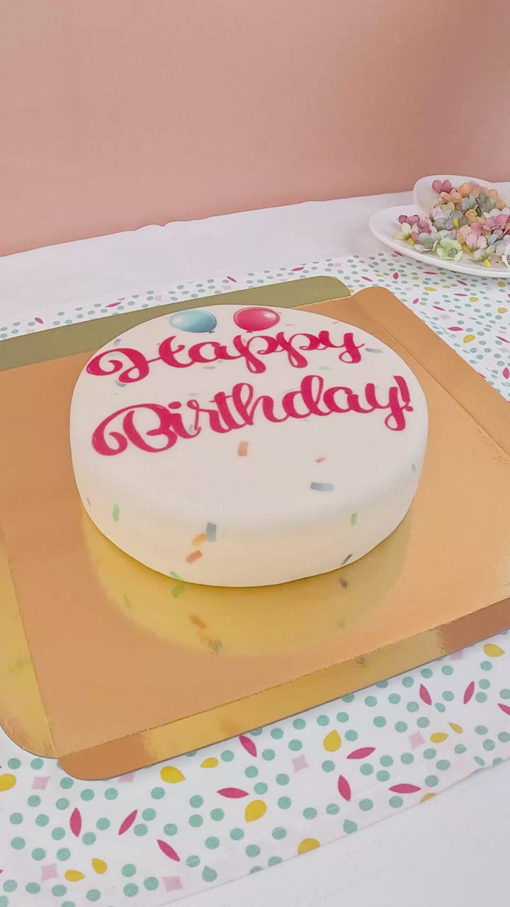 Gâteau d'anniversaire - rose 