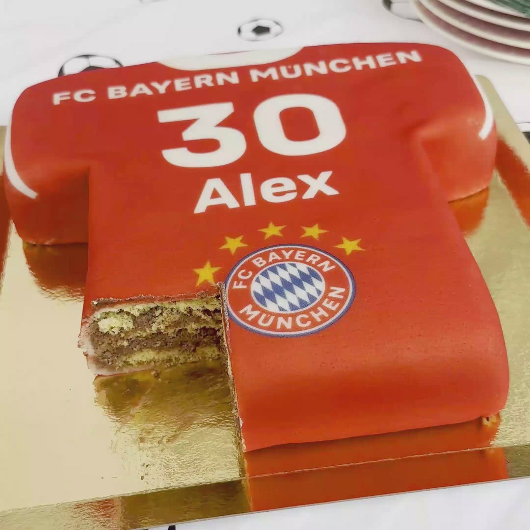 Gâteau Maillot de Football FC Bayern Munich 