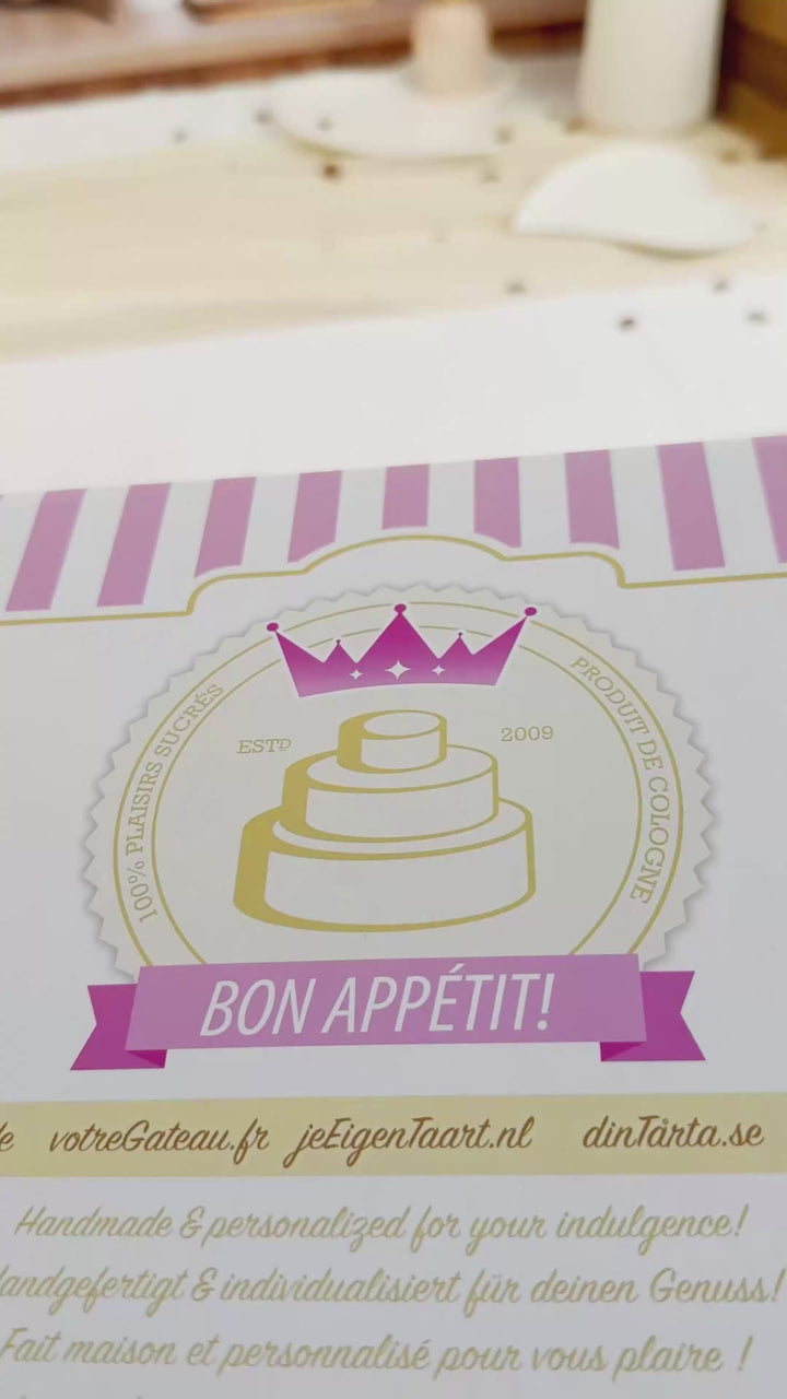 Biscuits photos ronds (12 pièces)