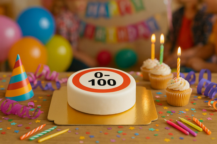 Gâteau panneau de signalisation