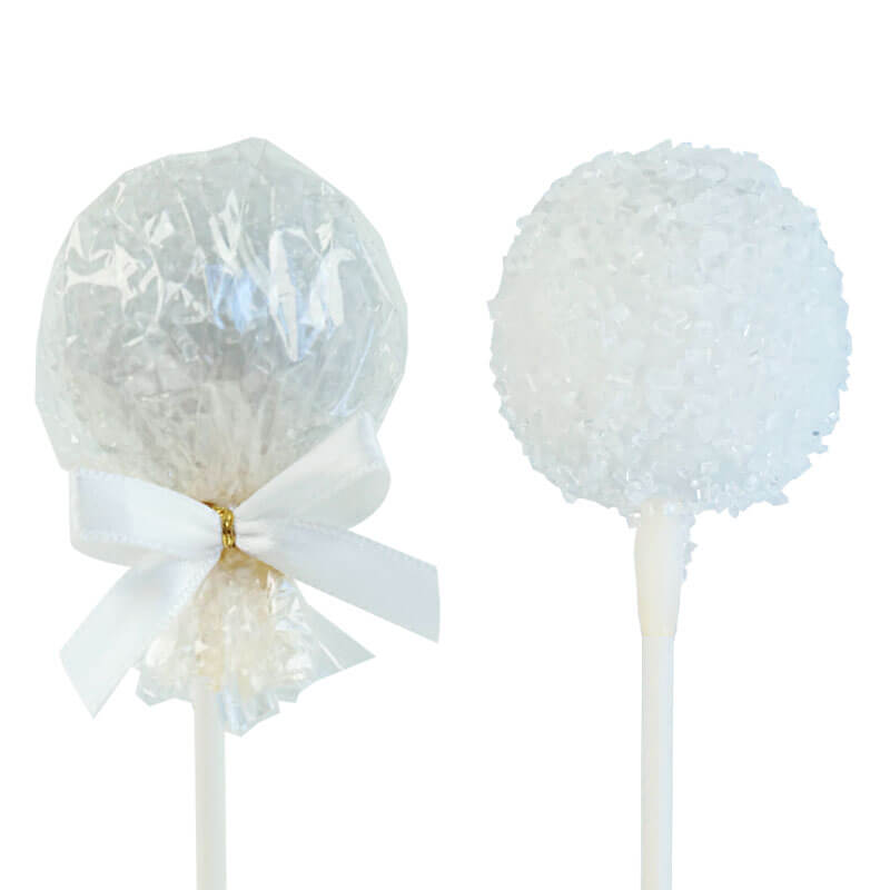 Cake-Pops Cristal blanc (12 pièces)