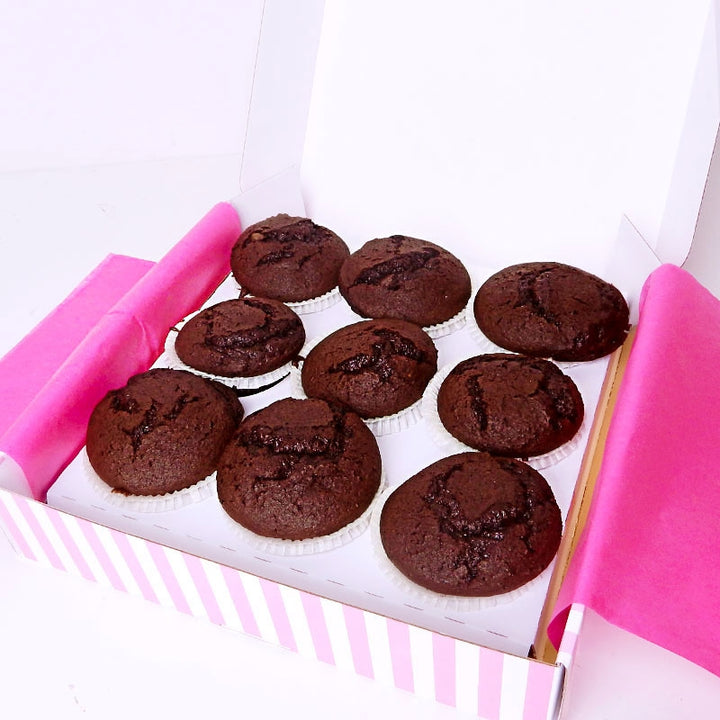 Muffins au chocolat (9 pièces)