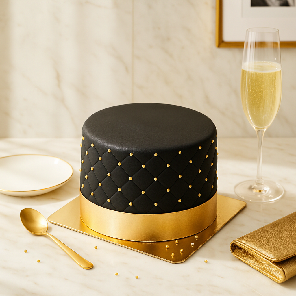 Gâteau Deluxe Noir - double hauteur 