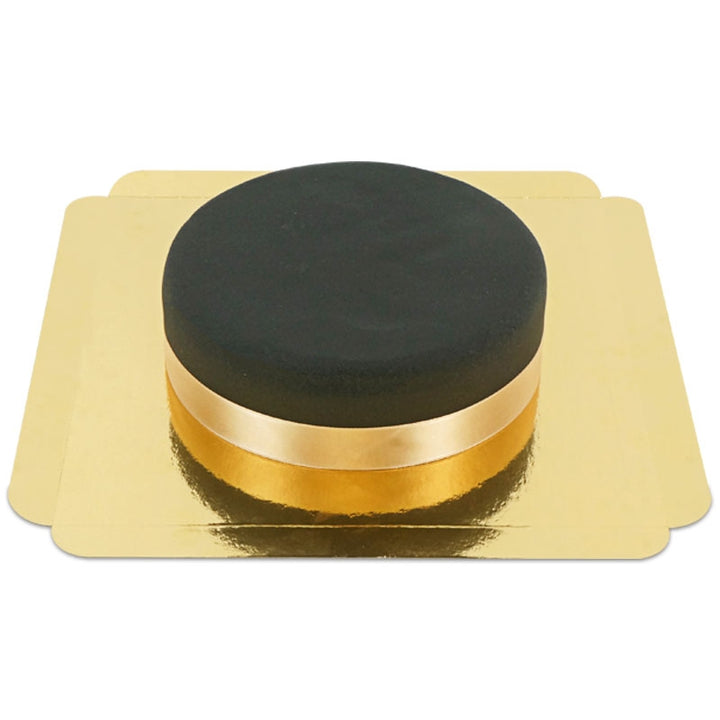 Gâteau noir avec ruban