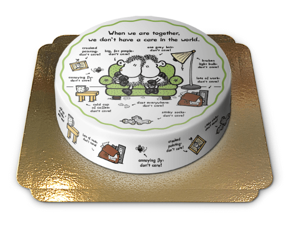 Gâteau Sheepworld - restons ensemble