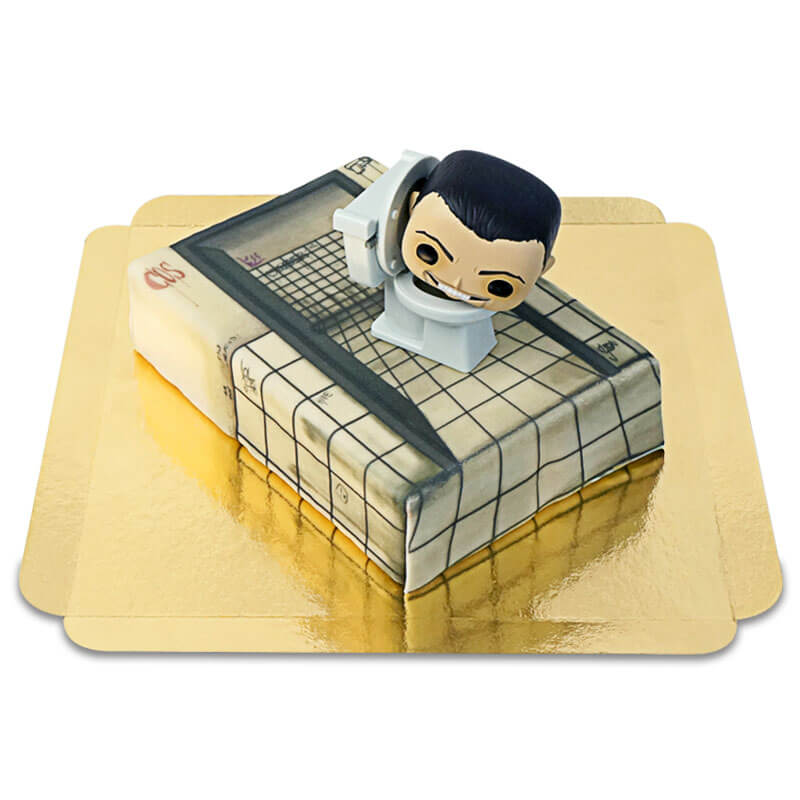 Skibidi Toilet®-Figur auf Torte