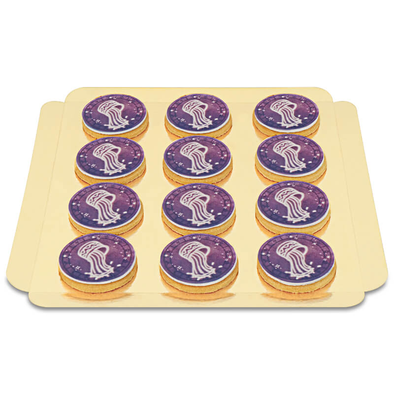 Biscuits astrologiques Verseau (12 pièces)