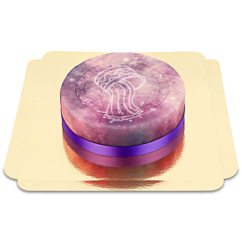 Gâteau signe astrologique du Verseau