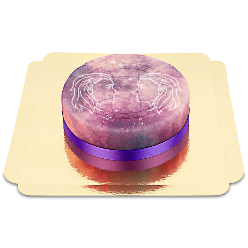 Gâteau signe astrologique des Gémeaux