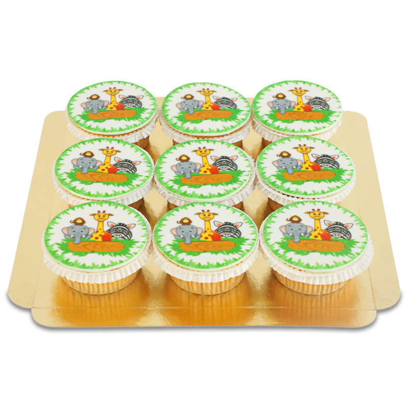 Cupcakes animaux (9 pièces)