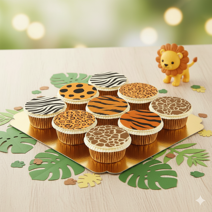 9 Cupcakes motifs animaux