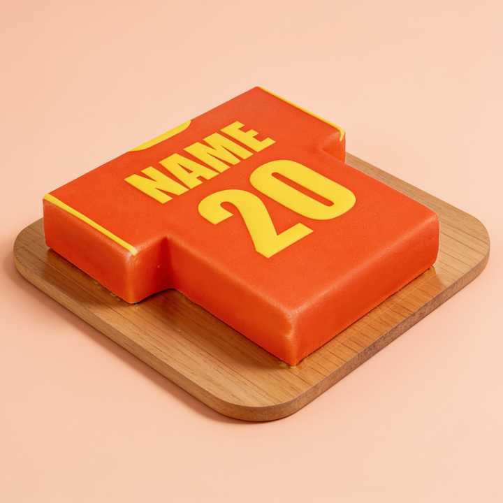 Gâteau Maillot de Football uni (plusieurs coloris)