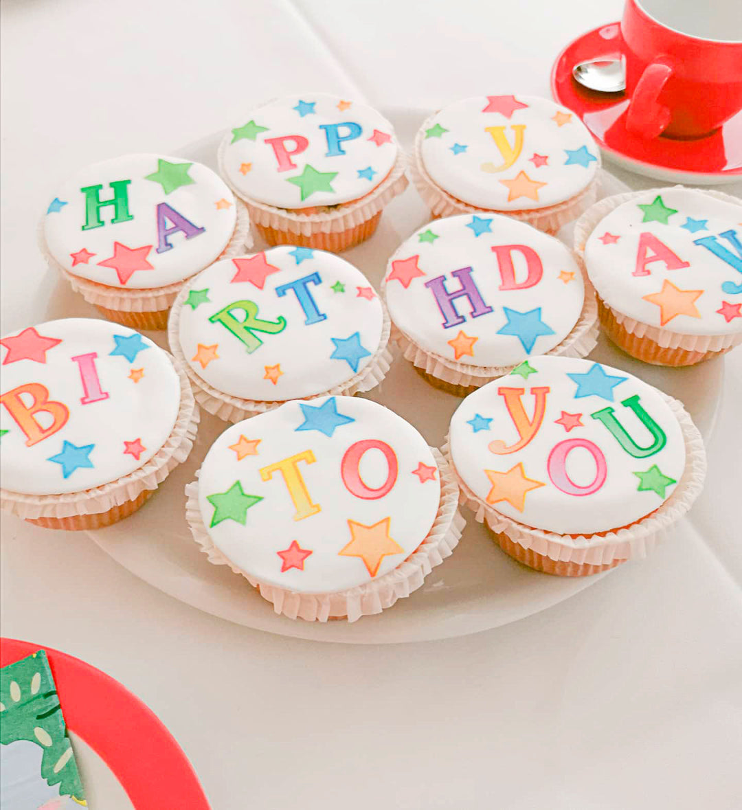 Cupcakes d'anniversaire (9 pièces)