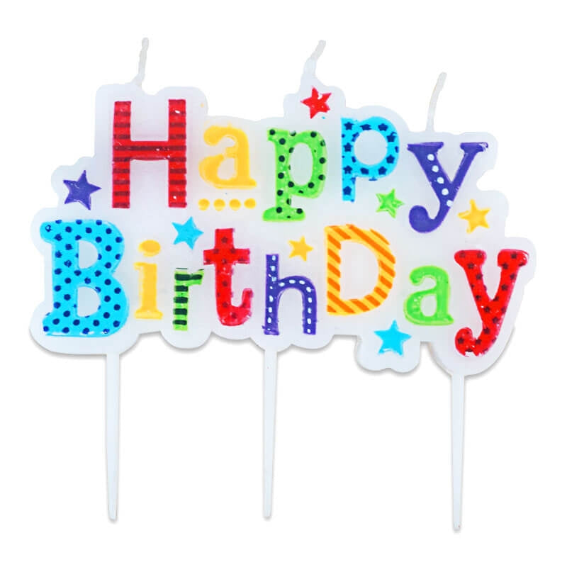 Bougie "Happy Birthday" amusante