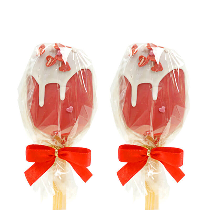 Cake-Pops Crème Glacée rouges Saint Valentin (10 pièces)