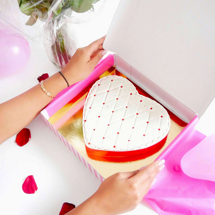 Gâteau Deluxe en forme de coeur