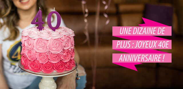 Gâteaux d'anniversaire 40 ans