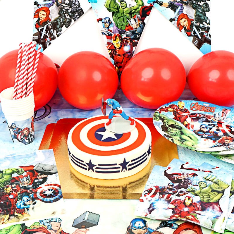 Fête d'anniversaire Avengers cake topper décoration