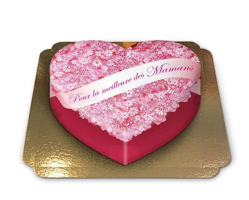Gâteau coeur pâte à sucre - Maman Mammouth - Blog famille et vie