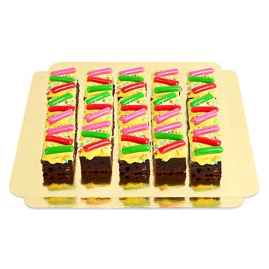 15 Brownies - Décors bonbons multicolores en bâtonnets