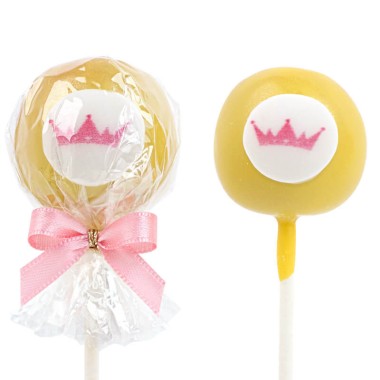 Cake-Pops de couleur unie avec logo (12 pièces)