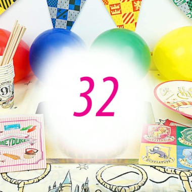 Kit de décorations Harry Potter® - pour 32 personnes (gâteau non inclus)