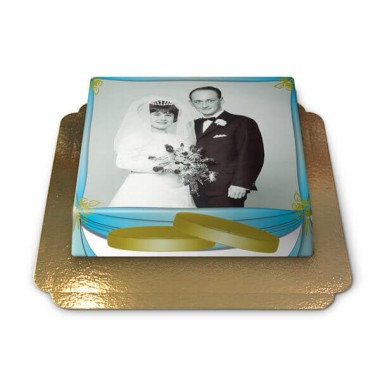 Cake topper pour gâteau de mariage Couple avec bébé