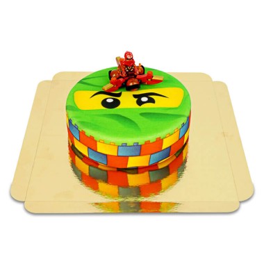 Lego Lloyd vert sur gâteau ninja à deux étages 🍰